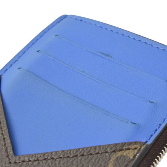 LOUIS VUITTON Blue Monogram Card Holder - Picture 7 of 10